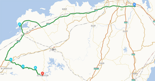 ?诿捞m機場至白沙城際巴士乘車地點及時間